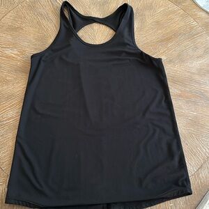 Zyia Black KeyholeBack Twist Racer Tank
